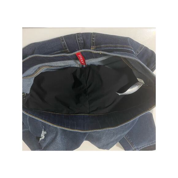 SPANX Women's Distressed Ankle Skinny Jeans Medium Wash Shapewear sz. M - Picture 12 of 13